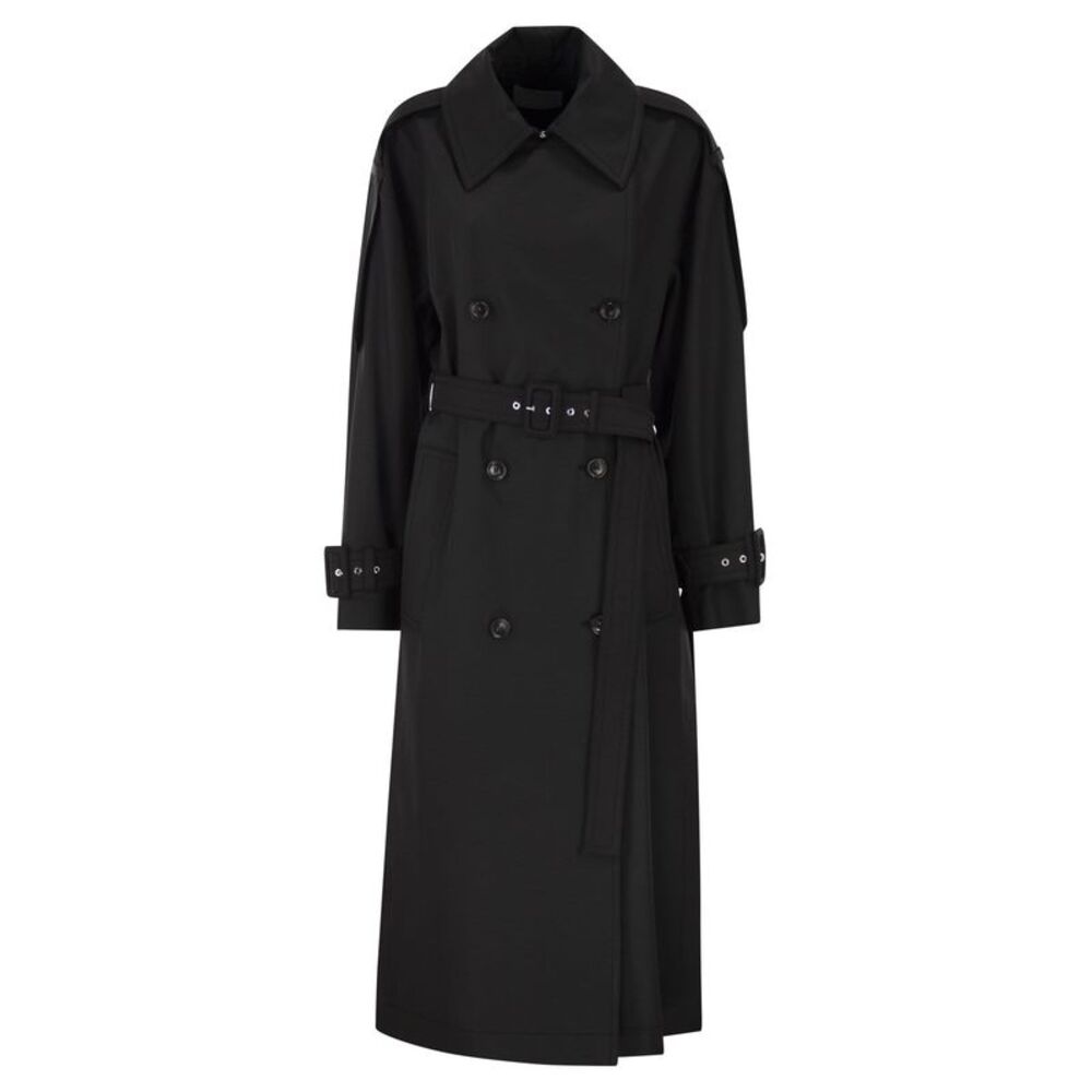 Sportmax Women Spxgocce - Long Trench Coat In Water-Repellent Twill - Picture 1 of 4